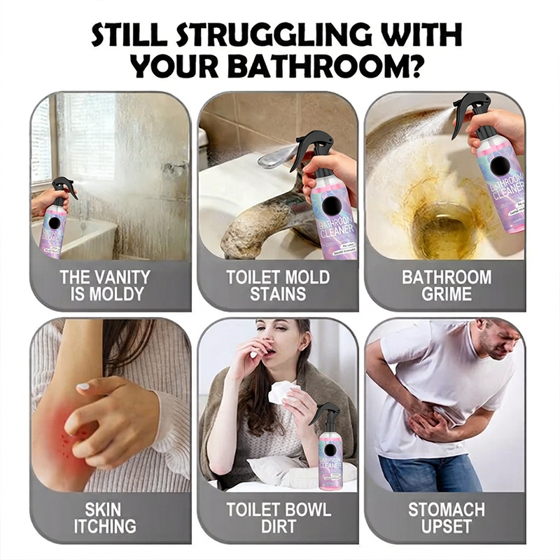 🌟🌟 Bathroom Cleaner: Sparkle in Seconds, No Harsh Fumes