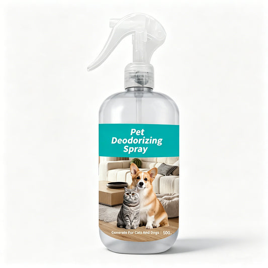 Pet Deodorizing Spray for Dogs & Cats, 500ml Trigger Bottle, Natural Odor Eliminator for Pets & Home